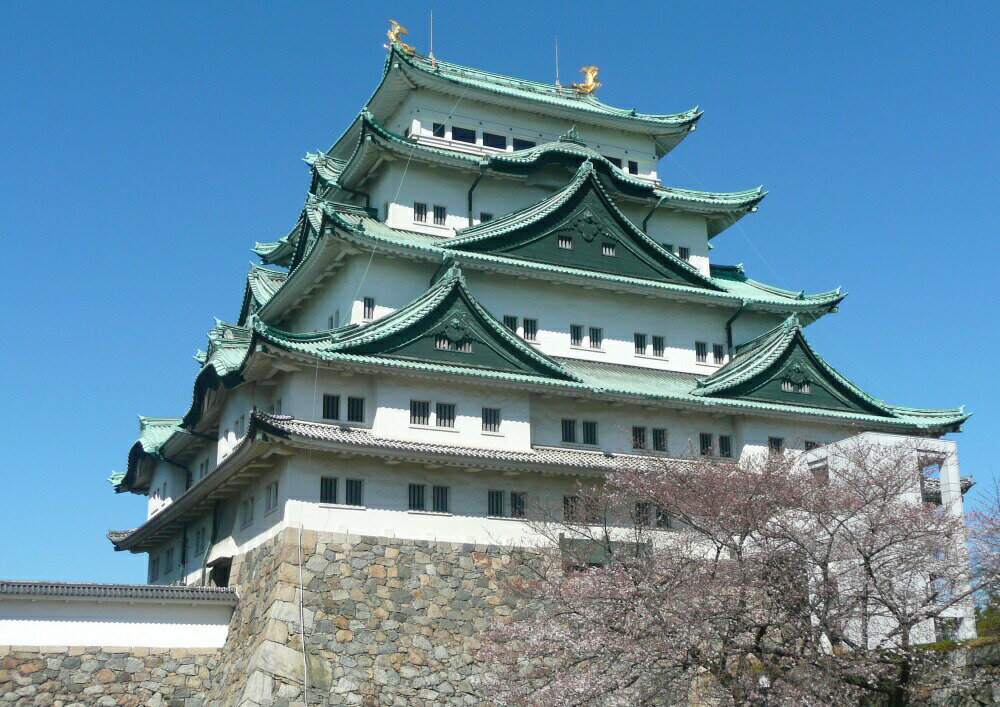 絵画風 壁紙ポスター (はがせるシール式) 郡上八幡城 天空の城 岐阜 キャラクロ GHJ-002A2 (A2版 594mm×420mm) <日本製> ウォールステッカー お風呂ポスター