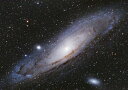 絵画風 壁紙ポスター はがせるシール式 銀河 アンドロメダ星雲 M31 ギャラクシー 宇宙 天体 神秘 キャラクロ SPC-015A2 A2版 594mm 420mm ＜日本製＞ ウォールステッカー お風呂ポスター
