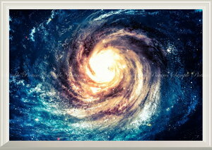 絵画風 壁紙ポスター (はがせるシール式) -窓の景色- 銀河 ギャラクシー 渦巻銀河 Milky Way 星団 星雲 ブラックホール 宇宙 天体 神秘 【扉なし窓仕様】 キャラクロ SPC-020NA1 (A1版 830mm×585mm) <日本製> ウォールステッカー お風呂ポスター