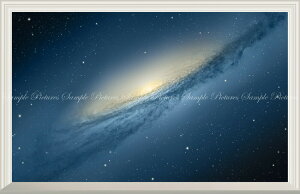 絵画風 壁紙ポスター (はがせるシール式) -窓の景色- 銀河 ギャラクシー 渦巻銀河 Milky Way 星団 星雲 ブラックホール 宇宙 天体 神秘 【扉なし窓仕様】 キャラクロ SPC-024NW2 (ワイド版 603mm×391mm) <日本製> ウォールステッカー お風呂ポスター
