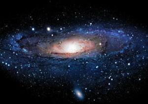 絵画風 壁紙ポスター (はがせるシール式) 銀河 ギャラクシー 渦巻銀河 Milky Way 星団 星雲 ブラックホール 宇宙 天体 神秘 キャラクロ SPC-018A2 (A2版 594mm×420mm) <日本製> ウォールステッカー お風呂ポスター