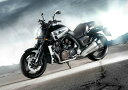 絵画風 壁紙ポスター はがせるシール式 ヤマハ Vmax RP22J 1700cc 海外モデル 2008年 バイク キャラクロ YVMX-001A2 A2版 594mm 420mm ＜日本製＞ ウォールステッカー お風呂ポスター