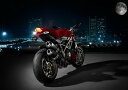 絵画風 壁紙ポスター (はがせるシール式) ドゥカティ ストリートファイターS 2009年 DUCATI 1098 キャラクロ DSTF-001A1 (A1版 830mm×585mm) ＜日本製＞ ウォールステッカー お風呂ポスター