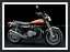 絵画風 壁紙ポスター (はがせるシール式) カワサキ 900-RS Z1 1972年 ゼットワン 名車 バイク 【額縁印刷／トリックアート】 キャラクロ KKZ1-005SGF2 (594mm×442mm) ＜日本製＞ ウォールステッカー お風呂ポスター
