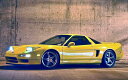 絵画風 壁紙ポスター (はがせるシール式) ホンダ アキュラ NSX-T 1990年 北米 黄 スーパーカー AT キャラクロ HNSX-010W1 (ワイド版 921mm×576mm) <日本製> ウォールステッカー お風呂ポスター