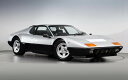 絵画風 壁紙ポスター (はがせるシール式) フェラーリ 512BBi ピニンファリーナ シルバー 1976年 スーパーカー キャラクロ F5BB-004W1 (ワイド版 921mm×576mm) <日本製> ウォールステッカー お風呂ポスター