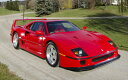 絵画風 壁紙ポスター (はがせるシール式) フェラーリ F40 LM ピニンファリーナ 1988年 スーパーカー キャラクロ FF40-002W1 (ワイド版 921mm×576mm) <日本製> ウォールステッカー お風呂ポスター