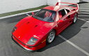 絵画風 壁紙ポスター (はがせるシール式) フェラーリ F40 LM 1990年 ピニンファリーナ スーパーカー キャラクロ FF40-010W2 (ワイド版 603mm×376mm) ＜日本製＞ ウォールステッカー お風呂ポスター