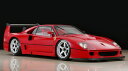 絵画風 壁紙ポスター (はがせるシール式) フェラーリ F40 コンペティツィオーネ 1991年 ピニンファリーナ スーパーカー キャラクロ FF40-011S1 (1036mm×576mm) <日本製> ウォールステッカー お風呂ポスター