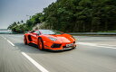 絵画風 壁紙ポスター (はがせるシール式) ランボルギーニ アヴェンタドール LP700-4 赤 スーパーカー キャラクロ LAVD-018W1 (ワイド版 921mm×576mm) <日本製> ウォールステッカー お風呂ポスター