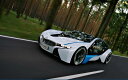 絵画風 壁紙ポスター (はがせるシール式) BMW Vision Efficient Dynamics 2009年 プラグインハイブリッド・スーパーカー キャラクロ BMI8-001W1 (ワイド版 921mm×576mm) <日本製> ウォールステッカー お風呂ポスター