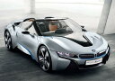 絵画風 壁紙ポスター (はがせるシール式) BMW i8 Concept スパイダー 2012年 プラグインハイブリッド・スーパーカー キャラクロ BMI8-004A1 (A1版 830mm×585mm) <日本製> ウォールステッカー お風呂ポスター
