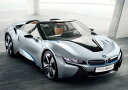 絵画風 壁紙ポスター (はがせるシール式) BMW i8 Concept スパイダー 2012年 プラグインハイブリッド スーパーカー キャラクロ BMI8-004A2 (A2版 594mm×420mm) ＜日本製＞ ウォールステッカー お風呂ポスター