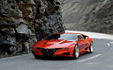 絵画風 壁紙ポスター (はがせるシール式) BMW M8 スーパーカー レッド 2016年 キャラクロ BMM8-001W1 (ワイド版 921mm×576mm) <日本製> ウォールステッカー お風呂ポスター