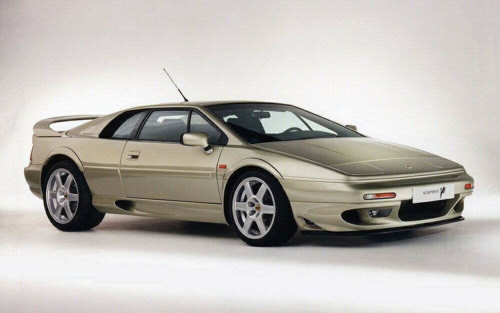 絵画風 壁紙ポスター (はがせるシール式) ロータス エスプリ V8 SE 2002年 3.5L V型8気筒ツインターボ Lotus キャラクロ LESP-007W2 (ワイド版 603mm×376mm) ＜日本製＞ ウォールステッカー お風呂ポスター