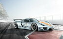 絵画風 壁紙ポスター (はがせるシール式) ポルシェ 918 RSR 2011年 レースカー キャラクロ P918-003W2 (ワイド版 603mm×376mm) ＜日本製＞ ウォールステッカー お風呂ポスター