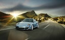 絵画風 壁紙ポスター (はがせるシール式) ポルシェ 911 ターボ S 997型 2005年 夕陽 キャラクロ P997-016W2 (ワイド版 603mm×376mm) ＜日本製＞ ウォールステッカー お風呂ポスター