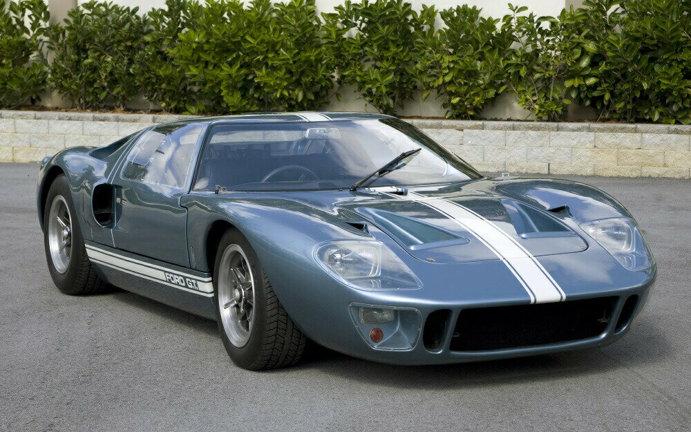 絵画風 壁紙ポスター (はがせるシール式) フォード GT40 マーク1 Mk.1 1966年 GTカー キャラクロ FGT4-..