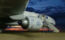 絵画風 壁紙ポスター (はがせるシール式) ANA ボーイング 777 NASA Quiet Technology Demonstrator 2 全日空 キャラクロ B777-008W1 (ワイド版 921mm×576mm) ＜日本製＞ ウォールステッカー お風呂ポスター