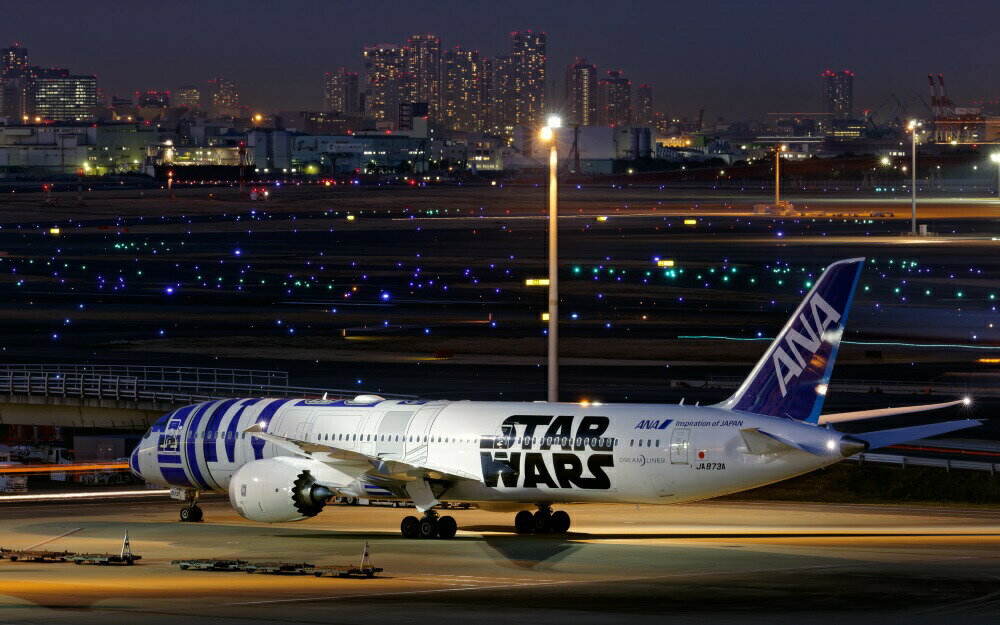  ɻݥ (Ϥ륷뼰) ANA ܡ 787-9 ɥ꡼饤ʡ JA873A ANA  R2-D2å  饯 B787-027W1 (磻 921mm576mm)  륹ƥå Ϥݥ