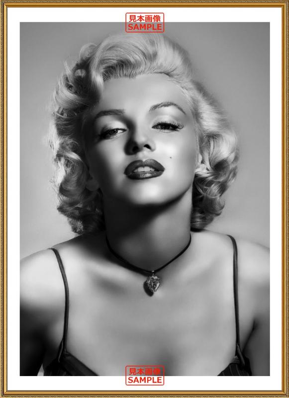 絵画風 壁紙ポスター (はがせるシール式) マリリン モンロー Marilyn Monroe モノク