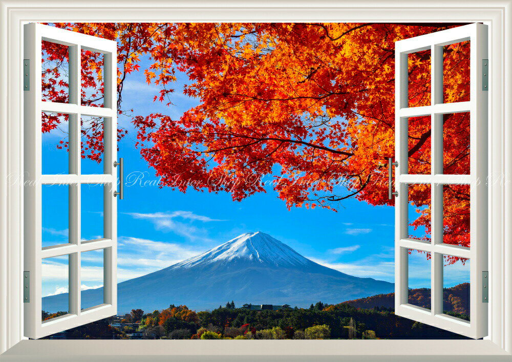 絵画風 壁紙ポスター (はがせるシール式) -窓の景色- -