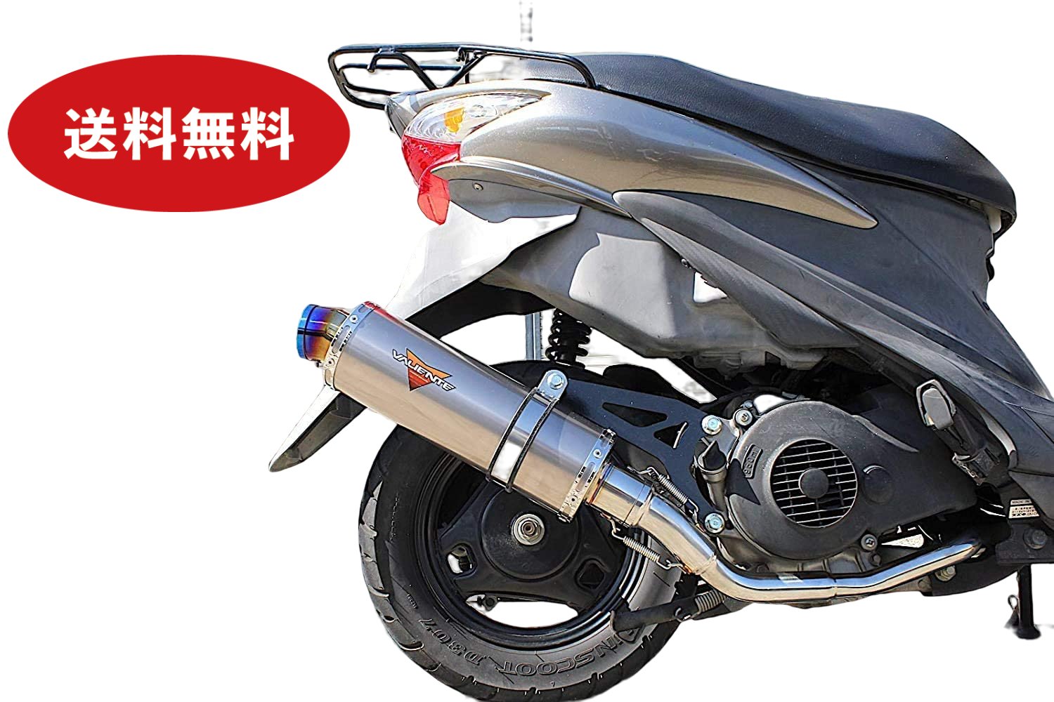 アドレスV125S アドレスV125G バイクマフラー EBJ-CF4EA EBJ-CF4MA O2センサー対応 デュラ チタンソリッド マフラー バイク用品 バイク用 バイクパーツ フルエキ フルエキゾースト カスタム パーツ ドレスアップ 交換 社外品 重低音 Valiente バリエンテ スズキ ADDRESS