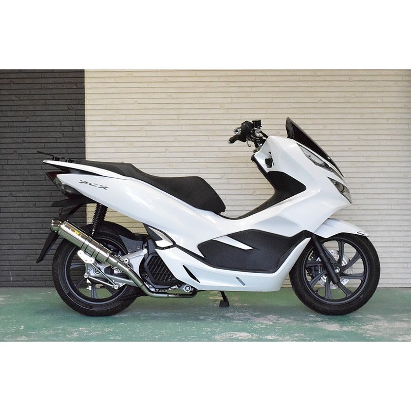 Realize PCX125 PCX150 バイクマフラー 2BJ-JF81 2BK-KF30 Blink ブリンク SUS ステンレス マフラー シルバーカラー リアライズ ホンダ バイク用品 バイク用 バイクパーツ フルエキゾースト カスタム パーツ ドレスアップ 交換 社外品 説明書付 重低音