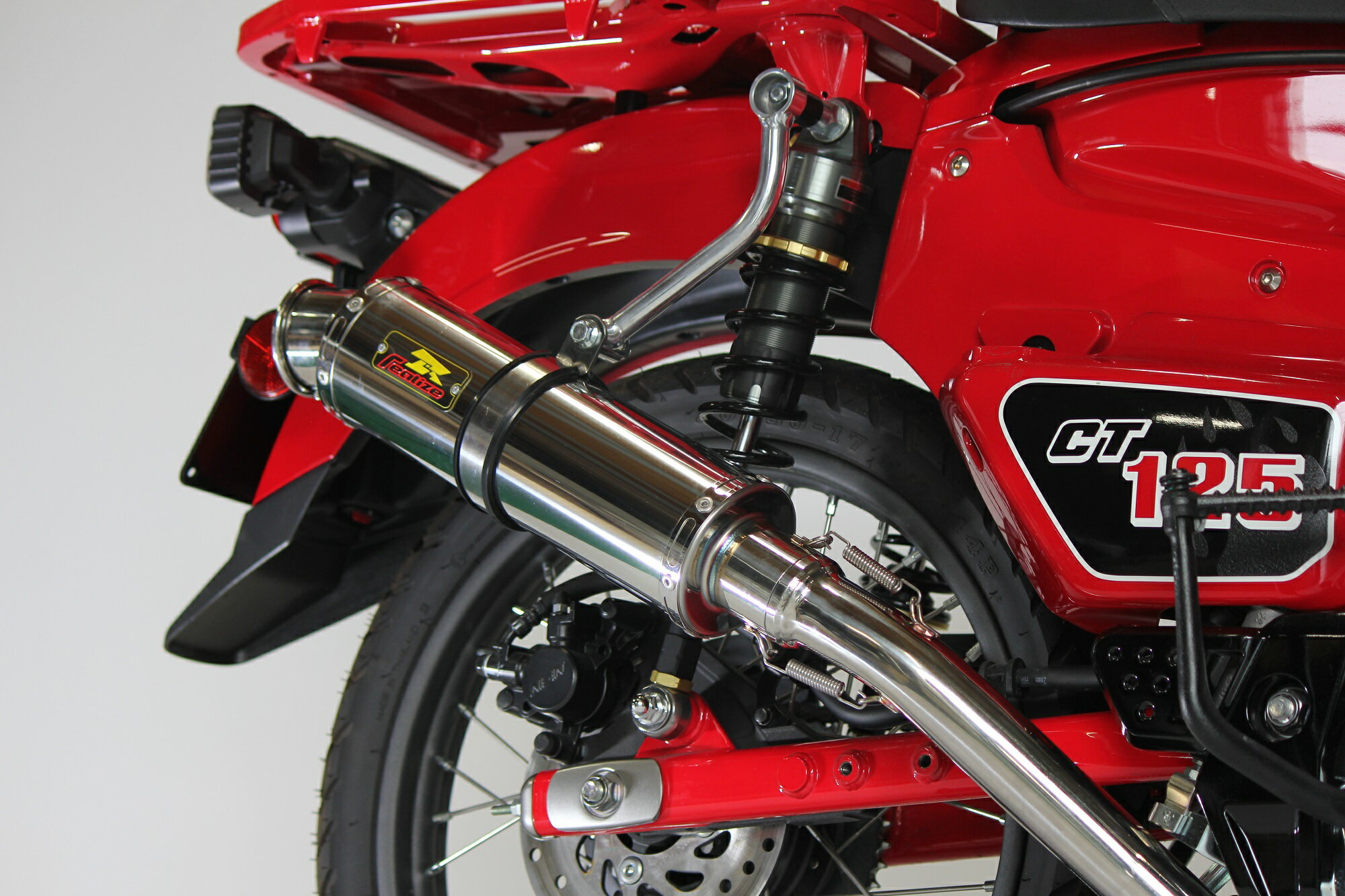 Realize ハンターカブCT125 バイクマフラー 2BJ-JA55 2020年〜2022年モデル対応 EMPLESS エンプレス ステンレス ダウンタイプマフラー リアライズ ホンダ バイク用品 バイクパーツ フルエキゾースト カスタム パーツ ドレスアップ 交換 社外品