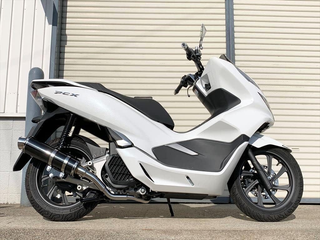 PCX125 PCX150 バイクマフラー 2BJ-JF81 2BK-KF30 2018年～2020年モデル対応 Cougar クーガ ステンレス ブラックカラー マフラー バイク用品 バイク用 バイクパーツ フルエキ フルエキゾースト カスタム パーツ ドレスアップ 交換 社外品 Realspeed リアルスピード ホンダ
