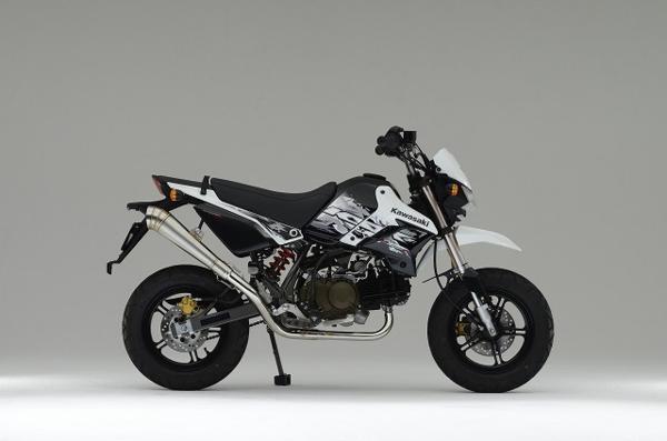 HMS カワサキ KSR110 / KSR PRO (KL-110DDF/KL110EEF) 2013年～2014年モデル対応 バイクマフラー メガホンタイプ SUS ステンレス マフラー