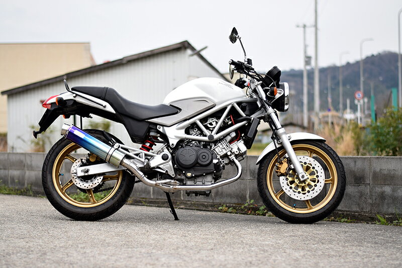 Realize VTR250 VTR-F Type LD バイクマフラー JBK-MC33 2009年～2016年モデル対応 FI車専用 Aria アリア チタン スラッシュタイプ (TypeS) マフラー リアライズ ホンダ バイク用品 バイク用 バイクパーツ カスタム パーツ ドレスアップ 交換 社外品 説明書付