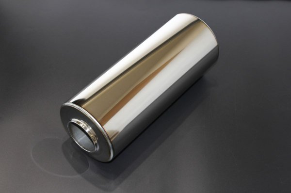 中間タイコ 120φ×340mm 差込 60.5φ 出口 60.5φ 4輪 車 サイレンサー ボディ 消音器 ワンオフ 汎用 製作..