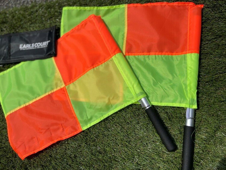 【Earls Court アールズコート】レフリーフラッグ 2本セット EC-R003 サッカー ラインズマン 旗 審判用品 レアルスポーツ