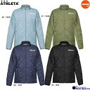 【ATHLETA アスレタ】ジュニア 24AW Jrグリッド起毛パディングTRジャケット 04162J トレーニングウエア アウター サッカー レアルスポーツ
