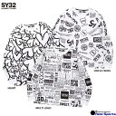 【SY32 by SWEET YEARS】24FW GRAPHIC PATTERN L/S TEE 14533 長袖Tシャツ ロンT ロングTシャツ 特価 エス...