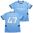 PUMA プーマ #47 フィル・フォーデン 24/25 マンチェスター・シティ ホーム レプリカシャツ 775075-01 サッカー マーク付き 特価(4)