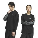 特価【adidas アディダス】M WORD LS Tシャツ ブラック KWX96 JG8587 スポーツアパレル Tシャツ 長袖 レアルスポーツ