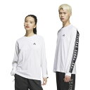 特価【adidas アディダス】M WORD LS Tシャツ ホワイト KWX96 JG8588 スポーツアパレル Tシャツ 長袖 レアルスポーツ