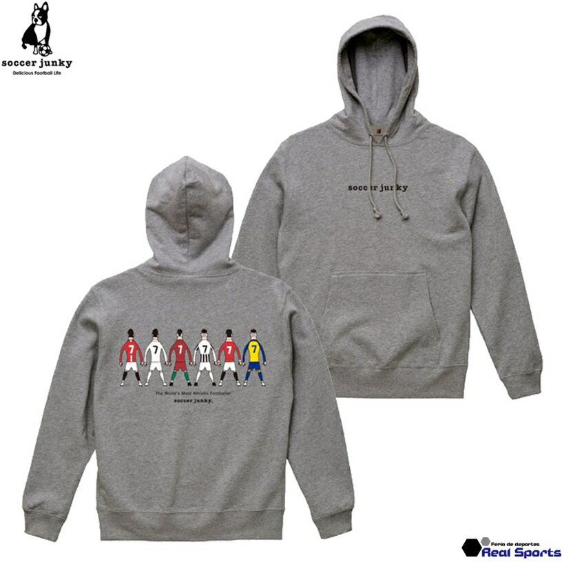 【soccer junky サッカージャンキー】24AW Standing upright+7 スウェットフーディー JERRYコラボ SJ24E69 ジェリー カットソー 長袖 パーカー レアルスポーツ