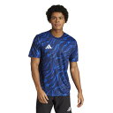 adidas アディダス プラクティス グラフィック ジャージー JVV10 JL9522 ダークブルー プラクティスシャツ サッカー レアルスポーツ