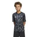 adidas アディダス ジュニア グラフィック プラクティス ジャージー JVV11 JL9524 ブラック/グレー プラシャツ サッカー レアルスポーツ
