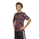 adidas アディダス ジュニア グラフィック プラクティス ジャージー JVV11 JL9526 ブラック/ライトグレー プラシャツ サッカー レアルスポー...