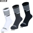 SVOLME スボルメ ボーダーパワーグリップミドルソックス 25SS 1251-40622 フットボール サッカーソックス 滑り止めソックス 靴下 ストッキング 機能ソックス