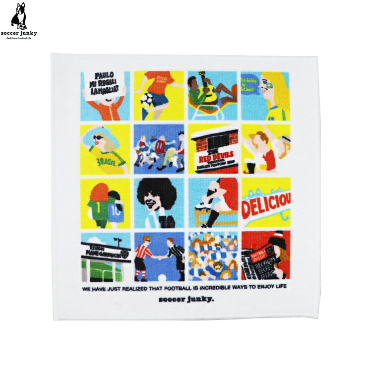 soccer junky サッカージャンキー サッカーは素晴らしい ミニタオル JERRY コラボ 25SS sj25b33 タオルハンカチ プレゼント ギフト