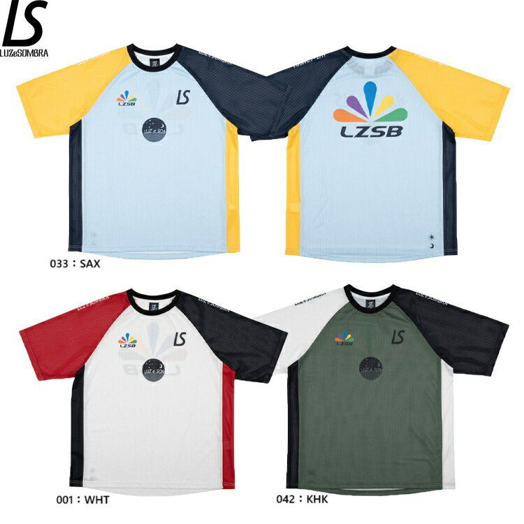 LUZeSOMBRA ルースイソンブラ OAO CRAZY MESH PRA SHIRT 25SS l1251037 プラシャツ プラクティスシャツ 半袖 トレ...