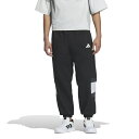 adidas アディダス M WORD パック ルーズフィット ウーブンパンツ ブラック KQD40 JM2067 スポーツカジュアル メッシュ裏地付き 黒 特価