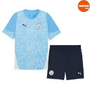 PUMA プーマ キッズ 25/26 マンチェスター シティ トレーニングシャツ & ショーツ W/ 781995-01 782007-15 上下セット 海外ク...