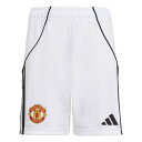 adidas アディダス キッズ 25/26 マンチェスター・ユナイテッド HOME レプリカショーツ kra53-jp3017 海外クラブ サッカー ショートパンツ