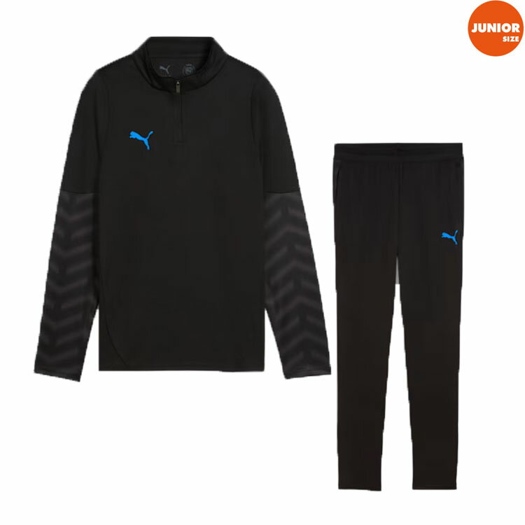PUMA プーマ 25AW ジュニア INDIVICUP1/4ジップトップ& TRパンツ 660495-07 660491-07 上下セット トレーニングスーツ...